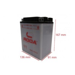 BAT. 12N7A-3A RODA ( 150*60*130 ) GEL