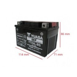 BAT. YTX4L-BS YUASA ( 114*71*86 )