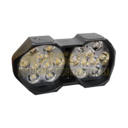 FARO DEL. MSD. AUX. STROBO DOBLE 18 LEDS