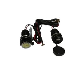 CASCO 2W FURY ABAT. NEGRO MATE LED XL