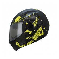 CASCO GHIRA KIDS ABAT. GRAFICO NE/AMARILLO