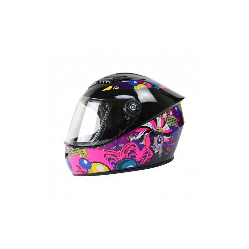 CASCO GHIRA KIDS ABAT. GRAFICO NE/ROSA