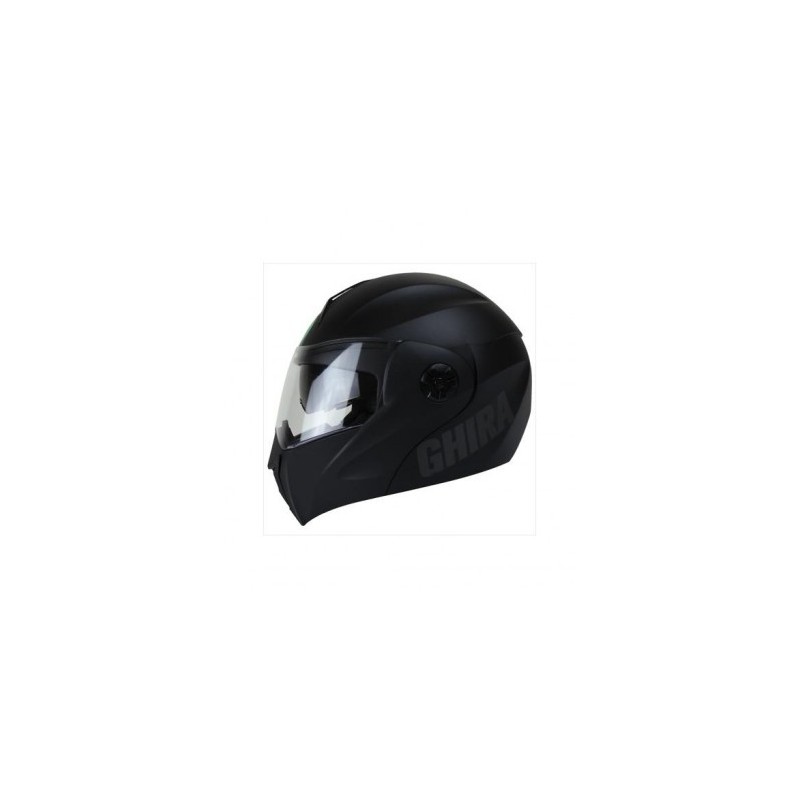 CASCO GHIRA GH1000 ABAT. NEGRO MATE 2XL