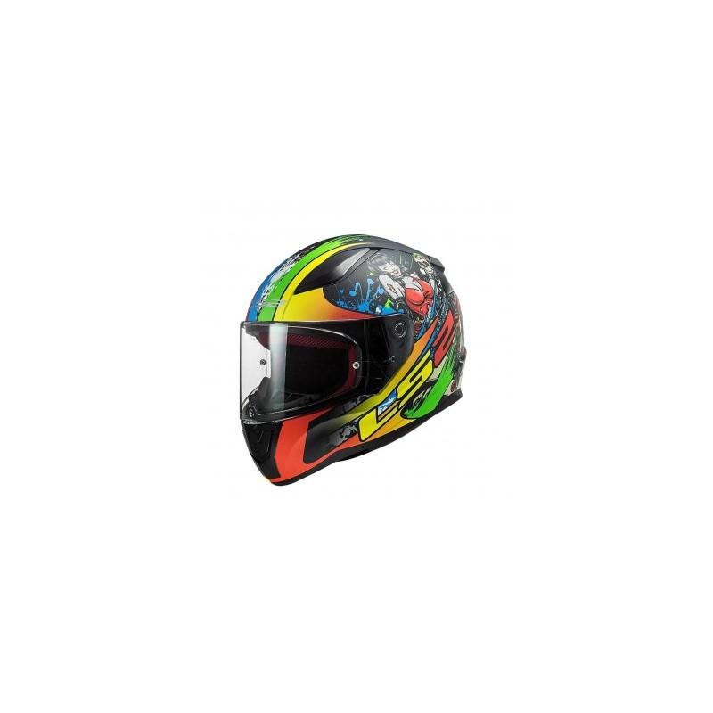 CASCO LS2 RAVEN FF353 NE/RO/BLANCO 2XL