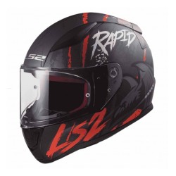 CASCO LS2 RAVEN FF353 NE/RO/BLANCO 2XL