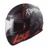 CASCO LS2 RAVEN FF353 NE/RO/BLANCO 2XL