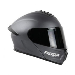 CASCO RODA PILOT ABAT. ROJO CARBON L