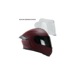 CASCO RODA PILOT ABAT. ROJO CARBON L