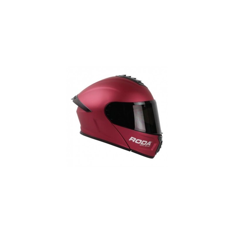 CASCO RODA PILOT ABAT. ROJO METAL  XL
