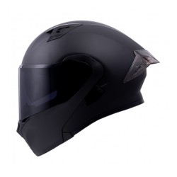 CASCO RODA RUSH ABAT. MATE LOGO ROJO L