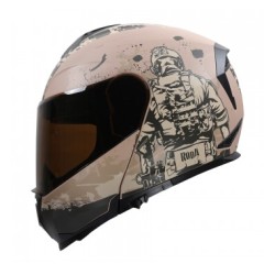 CASCO RODA RUSH ABAT. MATE LOGO ROJO XL