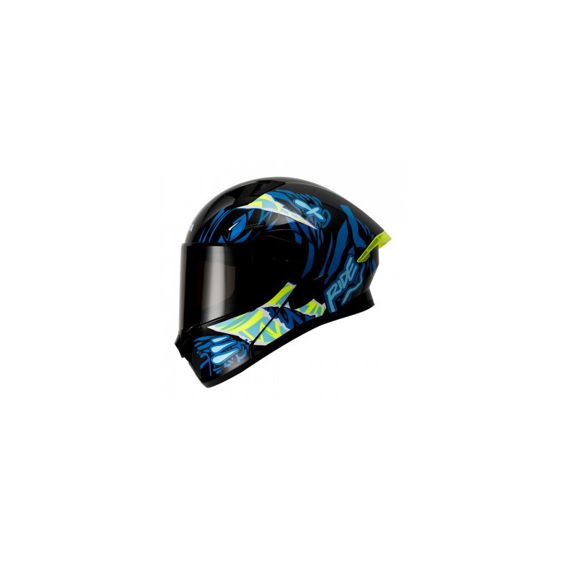 CASCO RODA RUSH ABAT. NE/AZUL MASTER L