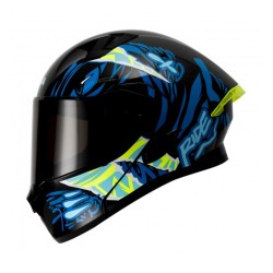 CASCO RODA RUSH ABAT. NE/AZUL MASTER L