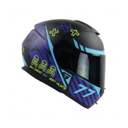 CASCO SHAFT SH3910 NE/AZUL MATE HELL XL