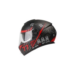 CASCO SHAFT SH3910 NE/ROJO MATE HELL L