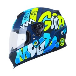 CASCO SHAFT SH502 AZUL MATE LAZY XL