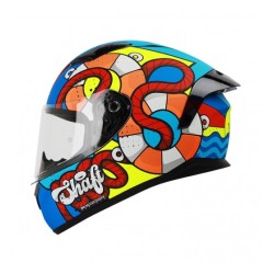 CASCO SHAFT SH582 AM/AZUL MATE LAZY L