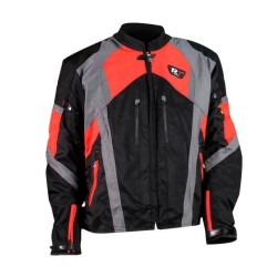 CHAM. R7 RACING TEXTIL NE/ROJO 2XL