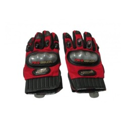 GUANTE RODA PROBIKER NEGRO/ROJO XL